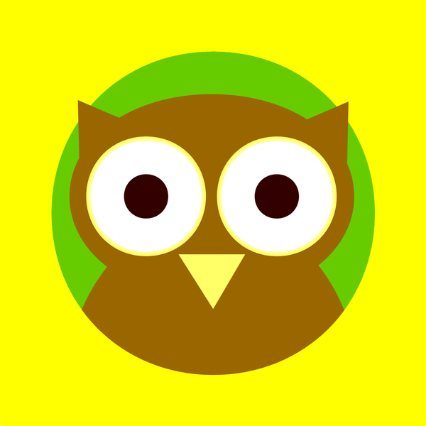 Datei:Eulenlogo Klexikon Quadrat rund.png